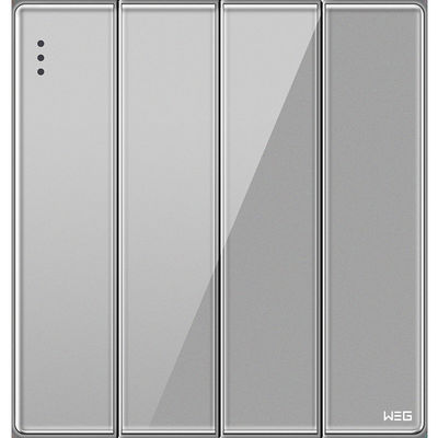 Soquete de parede elétrico de prata de Gray Standard 10A W84Q/2Y da sela da liga